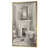 Toile avec cadre flottant or