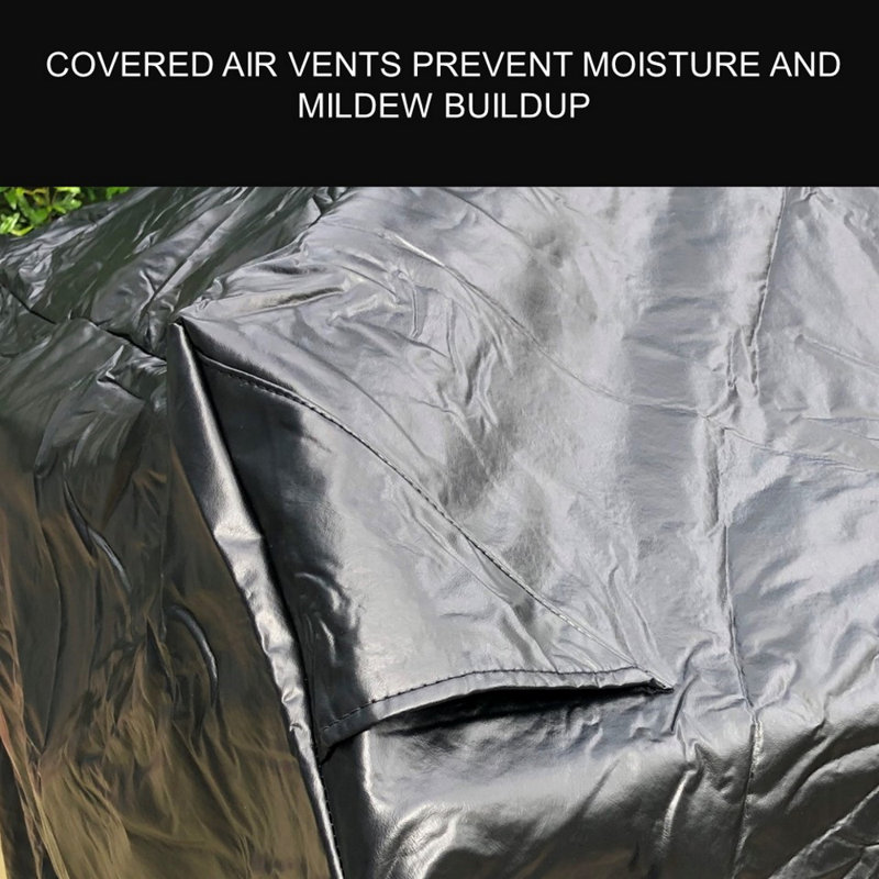 Covered Living 75'' W x 26'' D Grill Cover, Black, 48" H x 75" W x 26" D