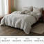 Ensemble de housse de couette 100% lin lavé - 3 pièces, 1 housse de couette et 2 taies d'oreiller-115240089-115240095