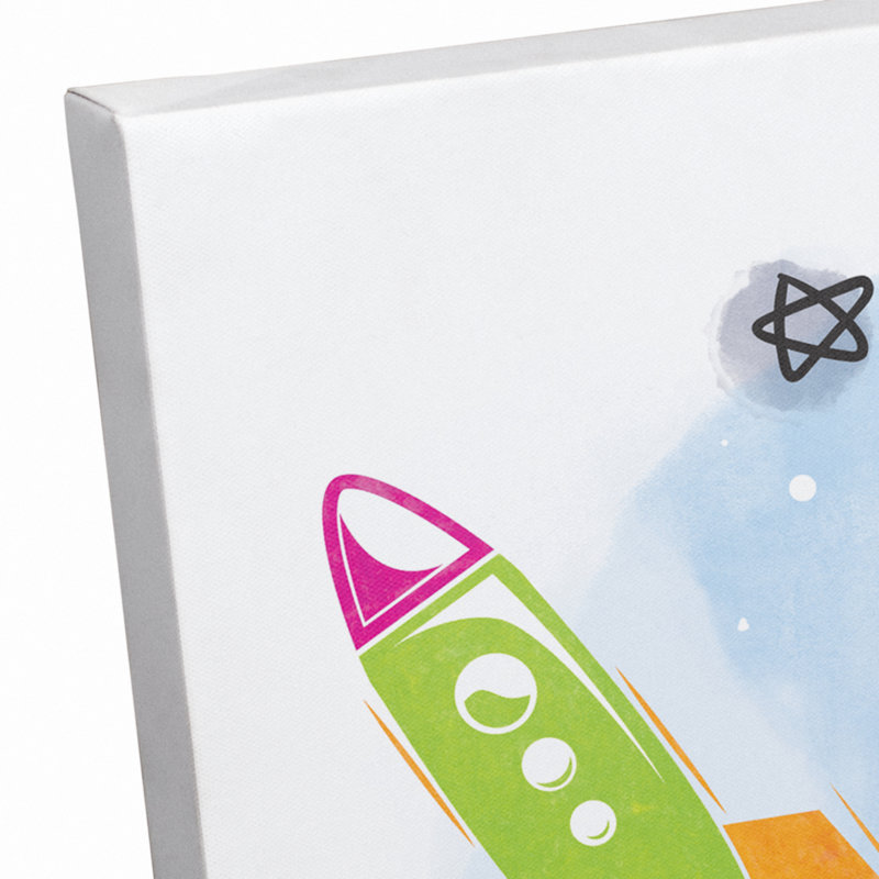 Art sur toile pour enfants let Bullock, H 24 po x l 16 po x P 1,25 po