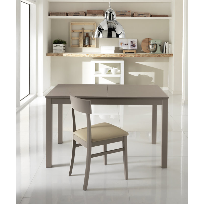 Mcgehee Extendable Solid Wood Base Dining Table, Grey