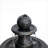 Fountains 3-Tiered Modern Outdoor Fountain for Garden &amp; Patio, Durable Black Stone Concrete | Black | Concrete / Cement