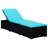 16" Long Single chaise with Cushions and Table-55050697