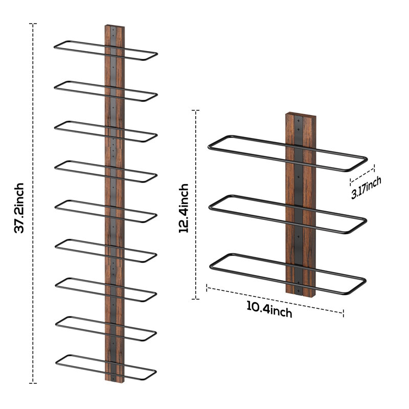 Catreena Wine Bottle Rack Brown