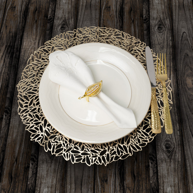 Metal Napkin Ring, Gold