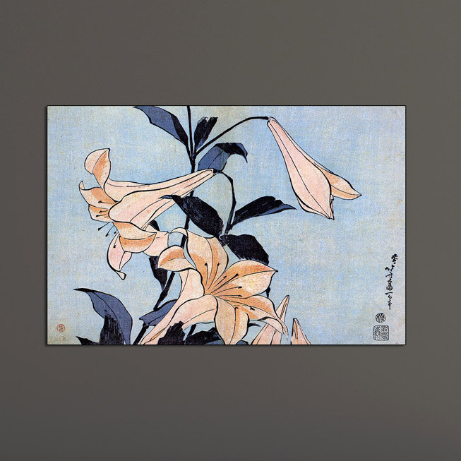 Hokusai - Wrapped Canvas Painting, 60cm H x 90cm W x 1.8cm D
