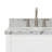 61'' Double Bathroom Vanity with Carrara Marble Top-87226831