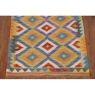 South Western Kilim Oriental Accent Rug 3x4