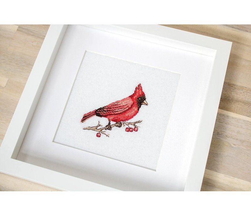 Cardinal Counted Cross-Stitch Kit by Luca-S B1156L