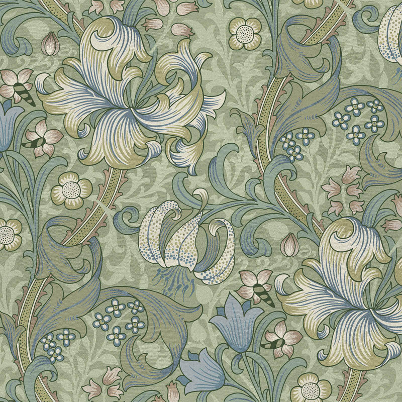 GOLDEN LILY Wallpaper - Apple 9'10" - full height wallpaper
