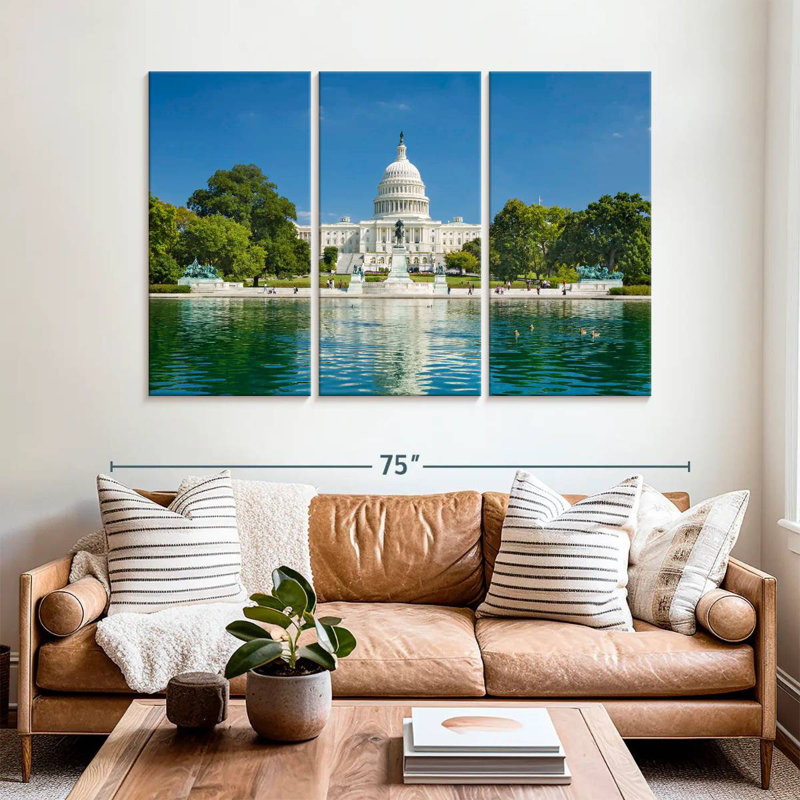 Lilie US Capitol Reflection, H 42 po x l 65 po