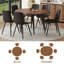 Ensemble de table de salle à manger extensible de 42 à 54 po avec chaises rembourrées confortables-117258343-115748080