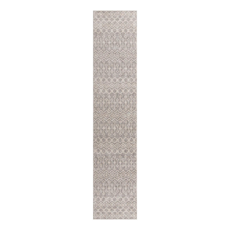 Barnkine Geometric Indoor Rug, Runner 2'7" x 12'