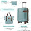 Ensemble de 3 valises à bagages 22 x 14 x 9 approuvées-129384280