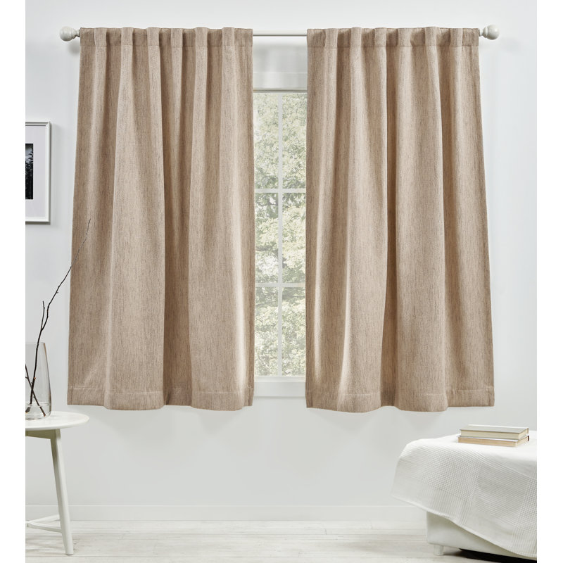 Lauren Ralph Lauren Silver Room Darkening Curtain Panel 50" x 63"
