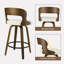 Tabouret de bar et de comptoir pivotant-128987027