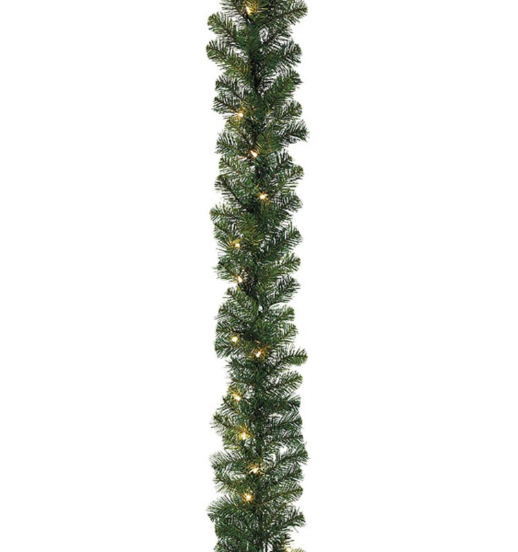 Guirlande de Noël artificielle 27 pi x 14 po en pin Olympia