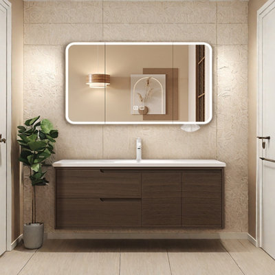 Minimalist retro style bathroom cabinet