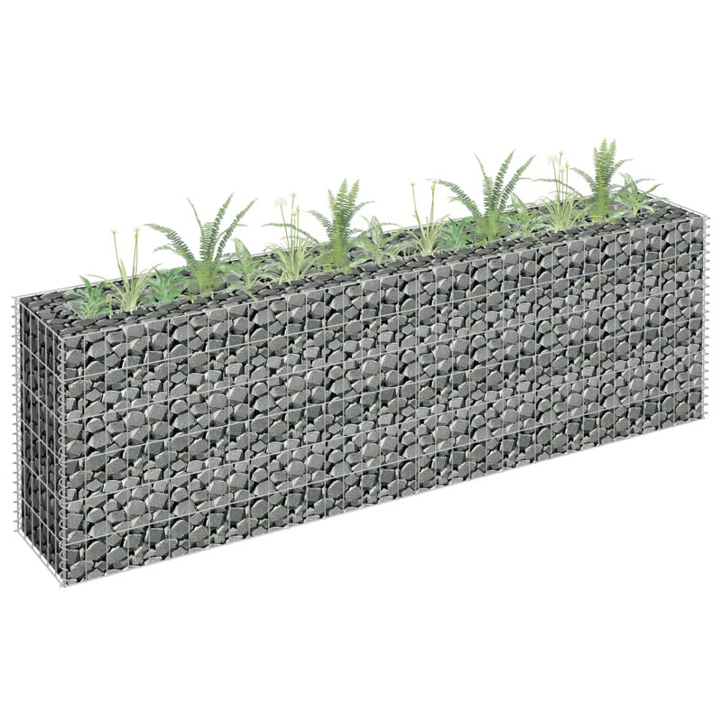 Jardinière surélevée Gabion, H 23,6 po x l 70,9 po x P 11,8 po