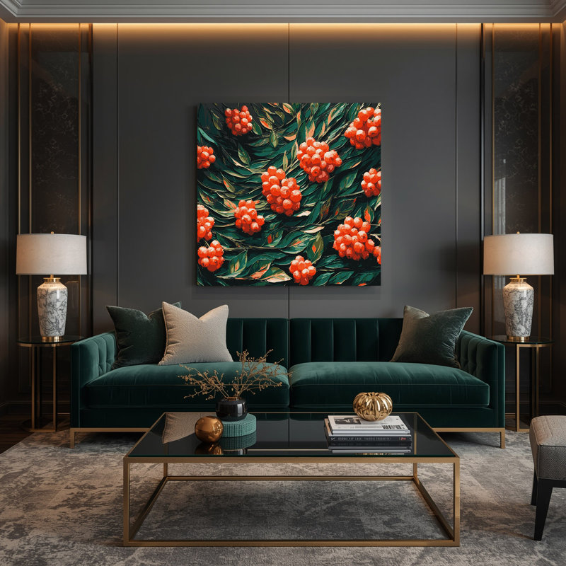 «Fruit Buffalo Berry», art mural sur toile, H 8 po x l 8 po