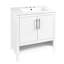 Meuble-lavabo sur pied simple 30 po avec comptoir en céramique Kyliah