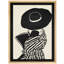 Art mural encadré noir et blanc à la mode, impression minimaliste moderne pour le décor d'une chambre ou d'un vestibule-112375314-112375310
