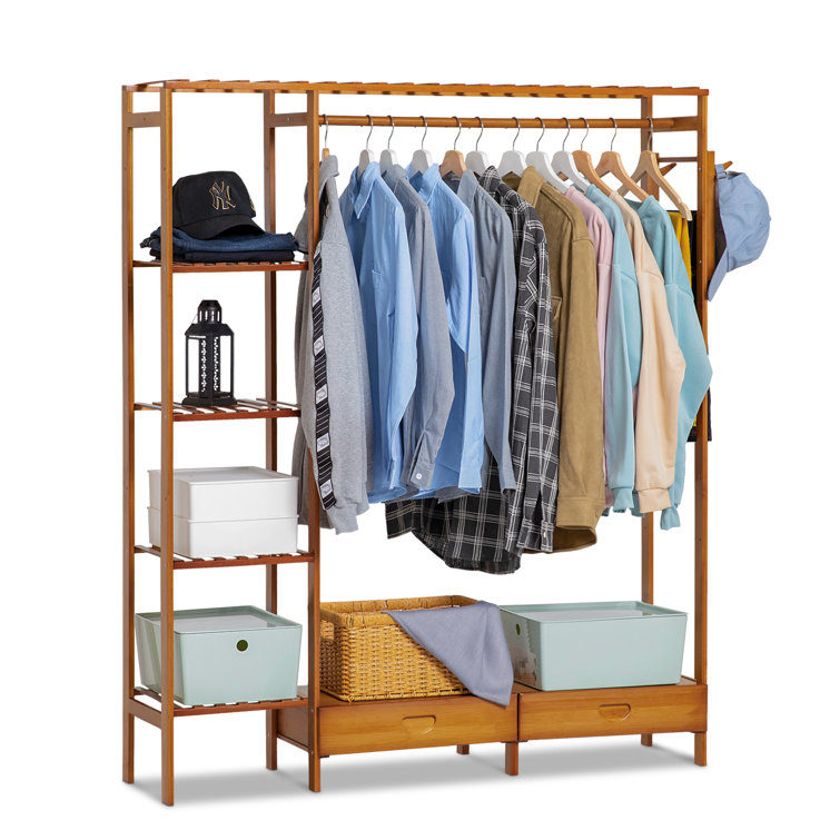 https://assets.wfcdn.com/im/82783793/resize-h755-w755%5Ecompr-r85/2021/202121312/Anjelique+5+Tiers+2+Drawers+Closet+Organizer%2C+Closet+Wardrobe+with+Hanging+Rob%2C+Bamboo+Clothing+Rack%2C+for+Home.jpg
