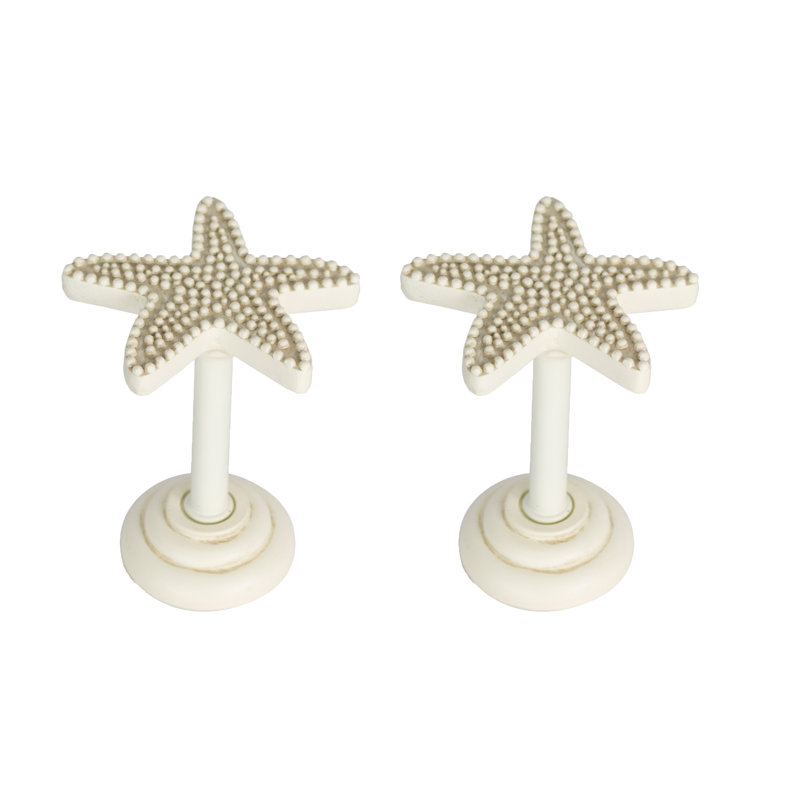 Retenue de rideau Charlton Starfish Medallion, Ivoire
