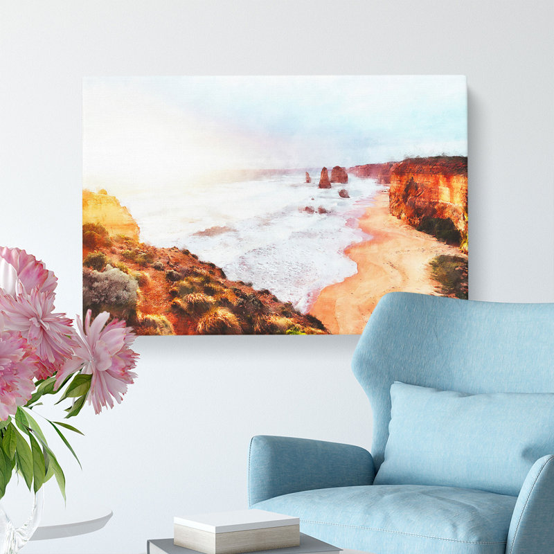 Twelve Apostles In Australia - Wrapped Canvas Print, 60cm H x 91cm W x 3cm D