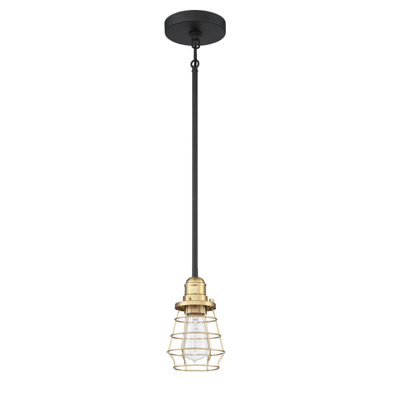 Brickhill 1 - Light Single Pendant, Satin Brass