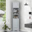 Armoire de rangement multi-fonctionnelle avec deux portes et tablettes réglables, tablette ouverte