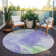 Machine Washable Indoor/Outdoor Cinead ACN1675 Lavender Rug