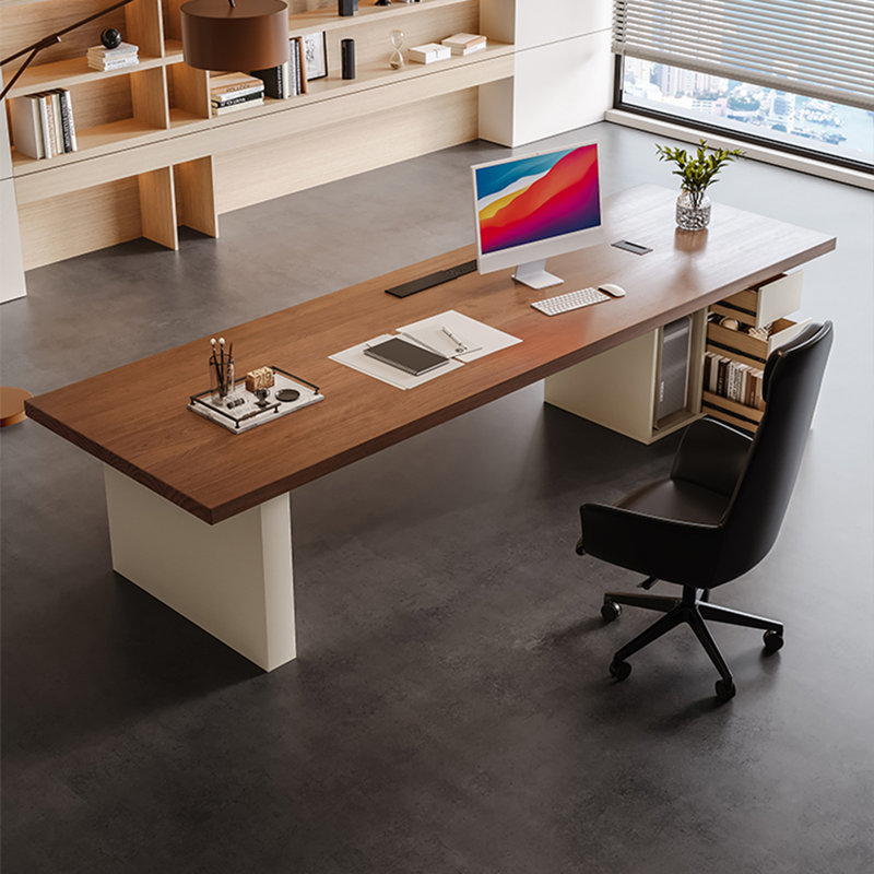 Bureau d'ordinateur 94,49 po Modern Modern, 29.53" H x 94.49" W x 31.50" D