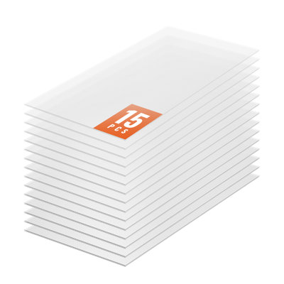 Paquet de 15 panneaux de toit en polycarbonate de 2 pi x 4 pi x 0,24 po