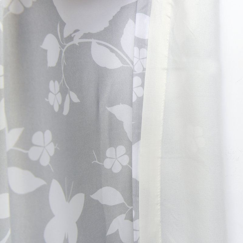 Paire de rideaux Sereno, Gris, L 84 po x l 60 po