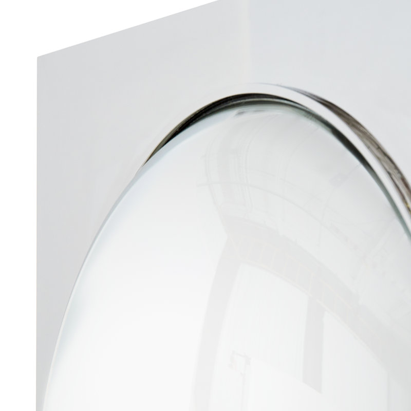 Globo Convex Accent Mirror, Brushed Nickel