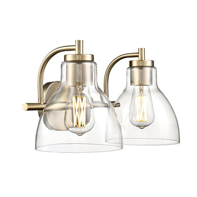 Knightsdale 17.5" 2-Light Vanity - Modern Gold