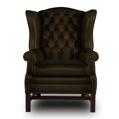 Antoinette Leather Wingback Chair