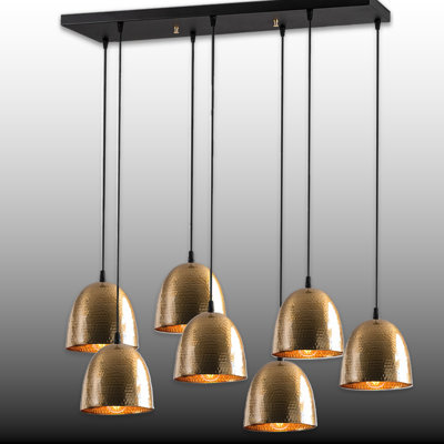 Luminaire suspendu pour îlot de cuisine à hauteur réglable 7 lumières