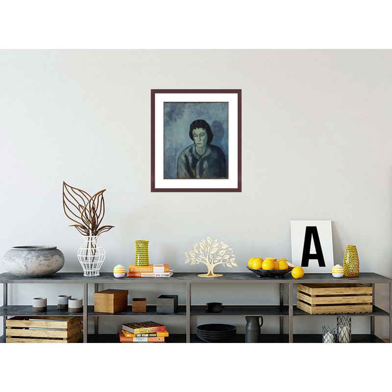 «Woman with Bangs» par Pablo Picasso, impression giclée sur cadre, H 26,74 po x l 23,5 po