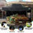 3x3m hollow canopy tape with three sides covered with fabric-112449689