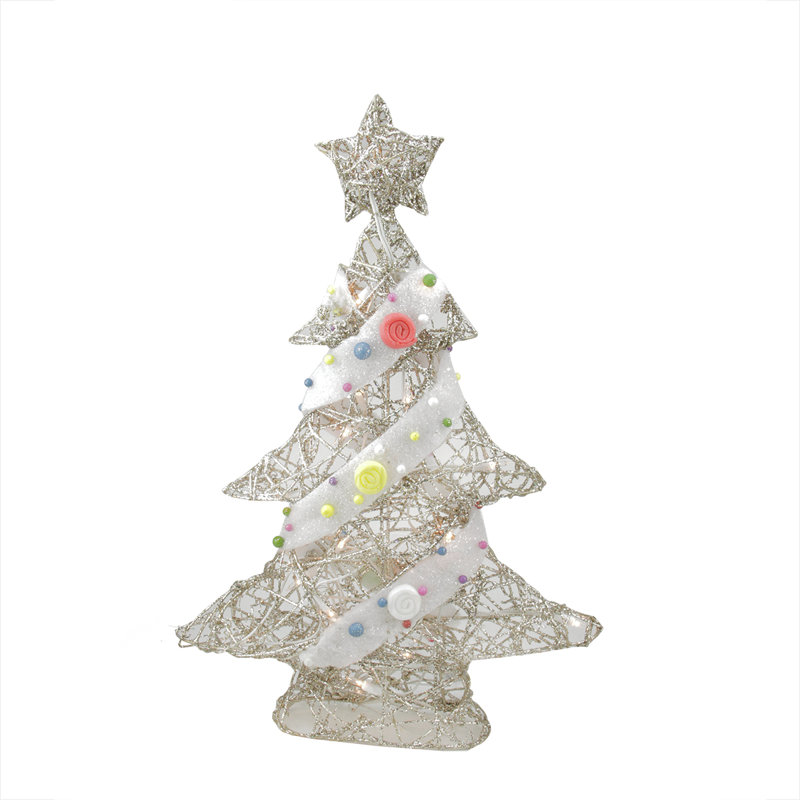 Décoration de table en forme de sapin de Noël 22 po