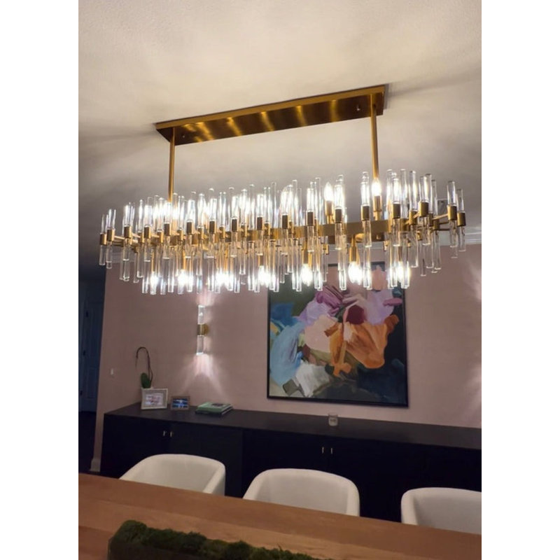 Lustre ovale rond Tampico, 26