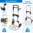 Mount-It! Heavy Duty Hand Truck Dolly, 440 Pound Weight Capacity for Moving with Wheels and Handle