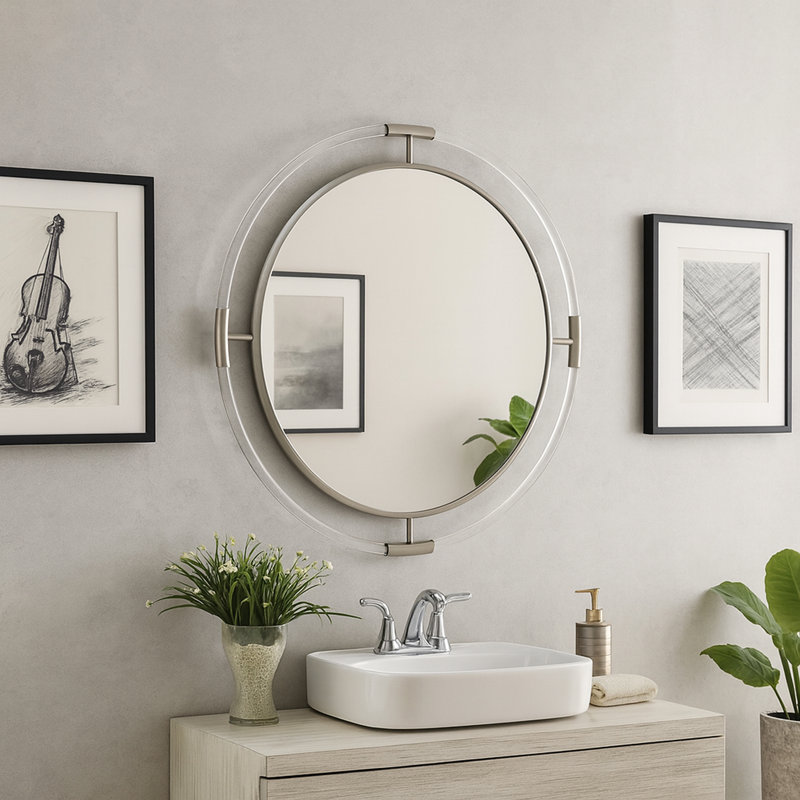 Miroir Ingimar, Argent brossé