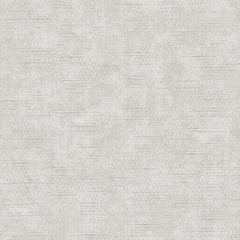 Rouleau de papier peint L 33 pi x l 20,9 po Aubriella Gridline, Gris pâle