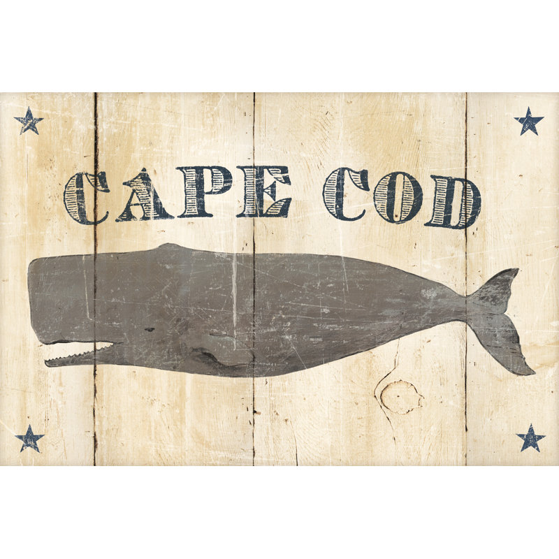 " Cape Cod Whale V2 " by Avery Tillmon, 8" H x 12" W