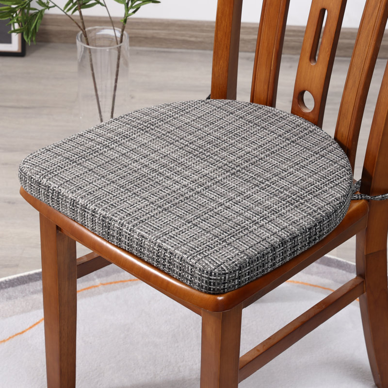 Indoor 1.5'' Chair Pad, Flint Gray