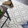 Tapis à motif géométrique blanc cassé / gris Alkire