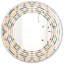 Wave Pattern Abstract Design IV Modern Frameless Wall Mirror-45631188